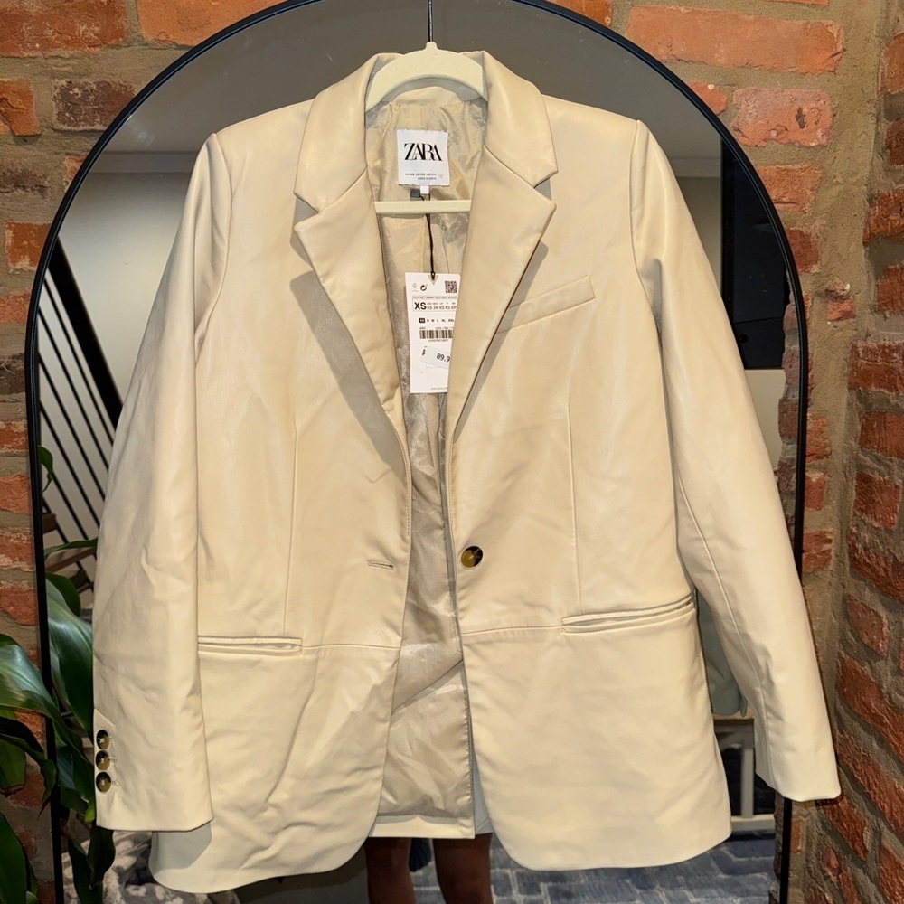 Zara Cream/Tan Women's Blazer